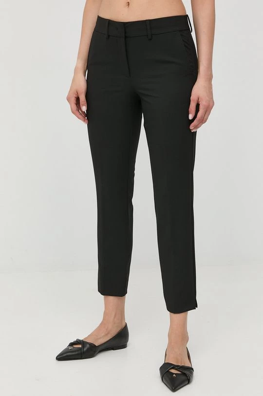 Γυναικεία Υφασμάτινα Παντελόνι Marella μαύρο, 1 Γυναικεία Υφασμάτινα Παντελόνι Marella μαύρο,