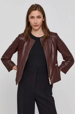 Γυναικεία Κοντά μπουφάν Μπουφάν Marella χρώμα: καφέ