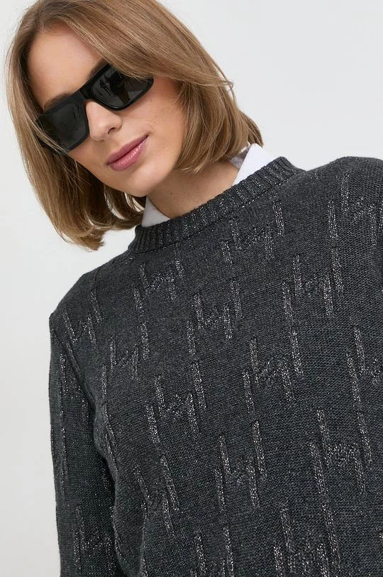 Γυναικεία Χωρίς φερμουάρ Μάλλινο πουλόβερ Marella χρώμα: γκρι, 4 Γυναικεία Χωρίς φερμουάρ Μάλλινο πουλόβερ Marella χρώμα: γκρι, - Image 4