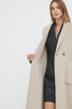 Γυναικεία Παλτά Μάλλινο παλτό Marella μπεζ, -Φτηνός Marella Κατάστημα unnamed file 1197