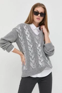 Γυναικεία Χωρίς φερμουάρ Μάλλινο πουλόβερ Marella χρώμα: γκρι,