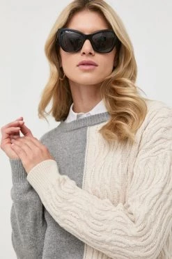 Φτηνός Marella Κατάστημα 17 Γυναικεία Χωρίς φερμουάρ Πουλόβερ με προσθήκη μαλλιού Marella χρώμα: μπεζ,