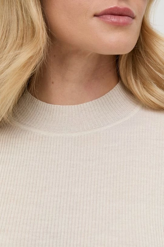 Γυναικεία Χωρίς φερμουάρ Μάλλινο πουλόβερ Marella χρώμα: μπεζ, 5 Γυναικεία Χωρίς φερμουάρ Μάλλινο πουλόβερ Marella χρώμα: μπεζ, - Image 5