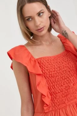 Γυναικεία Μπλούζες Βαμβακερή μπλούζα Marella χρώμα: πορτοκαλί 8 Γυναικεία Μπλούζες Βαμβακερή μπλούζα Marella χρώμα: πορτοκαλί -Φτηνός Marella Κατάστημα unnamed file 1349