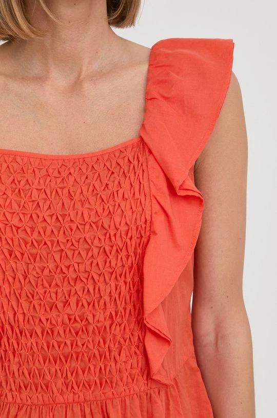 Γυναικεία Μπλούζες Βαμβακερή μπλούζα Marella χρώμα: πορτοκαλί 5 Γυναικεία Μπλούζες Βαμβακερή μπλούζα Marella χρώμα: πορτοκαλί - Image 5