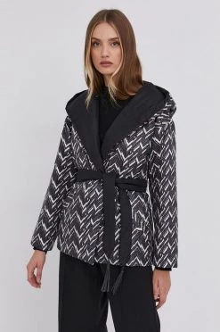 Γυναικεία Κοντά μπουφάν Μπουφάν δυο όψεων Marella χρώμα: μαύρο