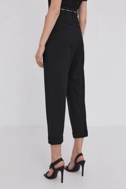 Γυναικεία Υφασμάτινα Παντελόνι Marella χρώμα: μαύρο -Φτηνός Marella Κατάστημα unnamed file 1424