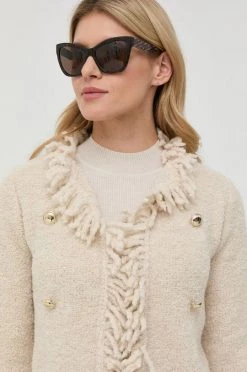 Γυναικεία Με φερμουάρ Ζακέτα από μίγμα μαλλιού Marella μπεζ -Φτηνός Marella Κατάστημα unnamed file 1475