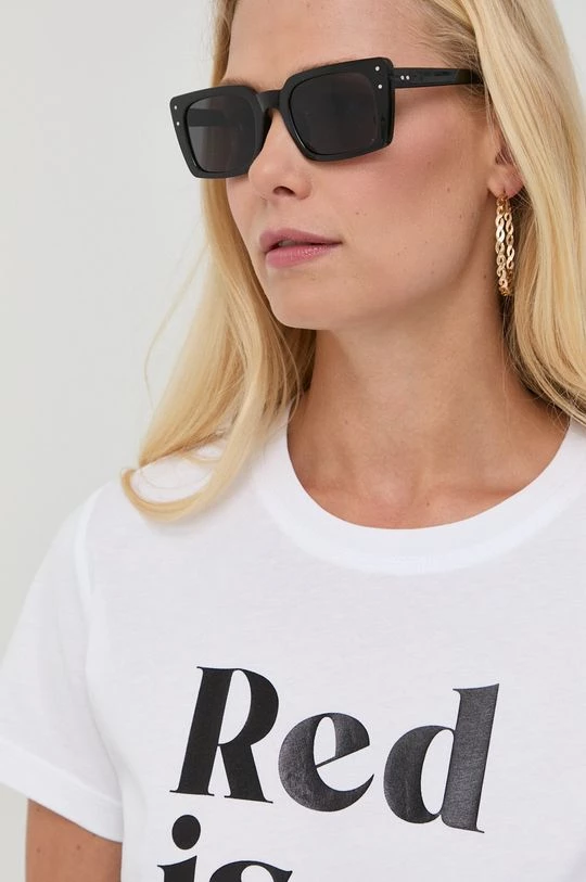 Γυναικεία Κοντομάνικο Βαμβακερό μπλουζάκι Marella άσπρο 4 Γυναικεία Κοντομάνικο Βαμβακερό μπλουζάκι Marella άσπρο - Image 4