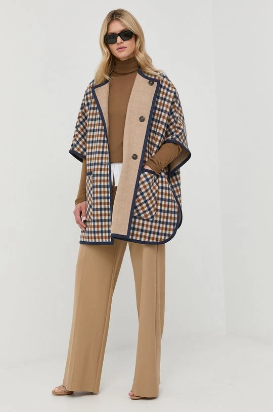 Γυναικεία Υφασμάτινα Παντελόνι Marella μπεζ, 2 Γυναικεία Υφασμάτινα Παντελόνι Marella μπεζ, - Image 2