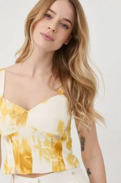 Γυναικεία Αμάνικος Top Marella κίτρινο