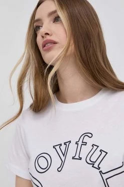 Γυναικεία Κοντομάνικο Βαμβακερό μπλουζάκι Marella άσπρο -Φτηνός Marella Κατάστημα unnamed file 1683