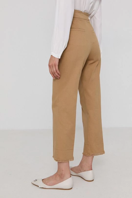 Γυναικεία Υφασμάτινα Παντελόνι Marella χρώμα: μπεζ 3 Γυναικεία Υφασμάτινα Παντελόνι Marella χρώμα: μπεζ - Image 3