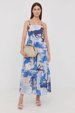 Γυναικεία Φορέματα Φόρεμα από συνδιασμό μεταξιού Marella ναυτικό μπλε,