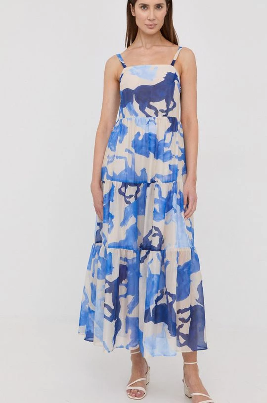 Γυναικεία Φορέματα Φόρεμα από συνδιασμό μεταξιού Marella ναυτικό μπλε, 4 Γυναικεία Φορέματα Φόρεμα από συνδιασμό μεταξιού Marella ναυτικό μπλε, - Image 4