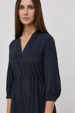 Γυναικεία Φορέματα Φόρεμα από συνδιασμό μεταξιού Marella ναυτικό μπλε, -Φτηνός Marella Κατάστημα unnamed file 1837