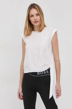 Γυναικεία Μπλούζες Μπλούζα με μετάξι Marella χρώμα: άσπρο