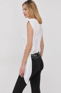 Γυναικεία Μπλούζες Μπλούζα με μετάξι Marella χρώμα: άσπρο -Φτηνός Marella Κατάστημα unnamed file 1852