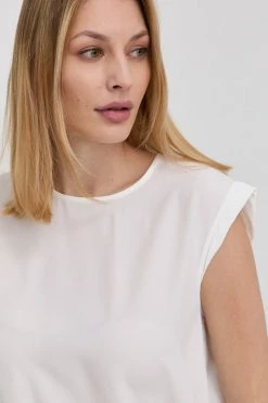 Γυναικεία Μπλούζες Μπλούζα με μετάξι Marella χρώμα: άσπρο -Φτηνός Marella Κατάστημα unnamed file 1854