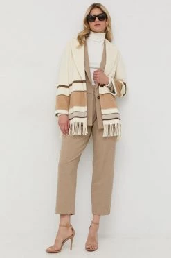 Γυναικεία Παλτά Παλτό από μείγμα μαλλιού Marella μπεζ,