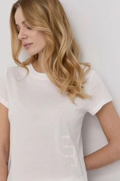 Γυναικεία Κοντομάνικο Βαμβακερό μπλουζάκι Marella άσπρο