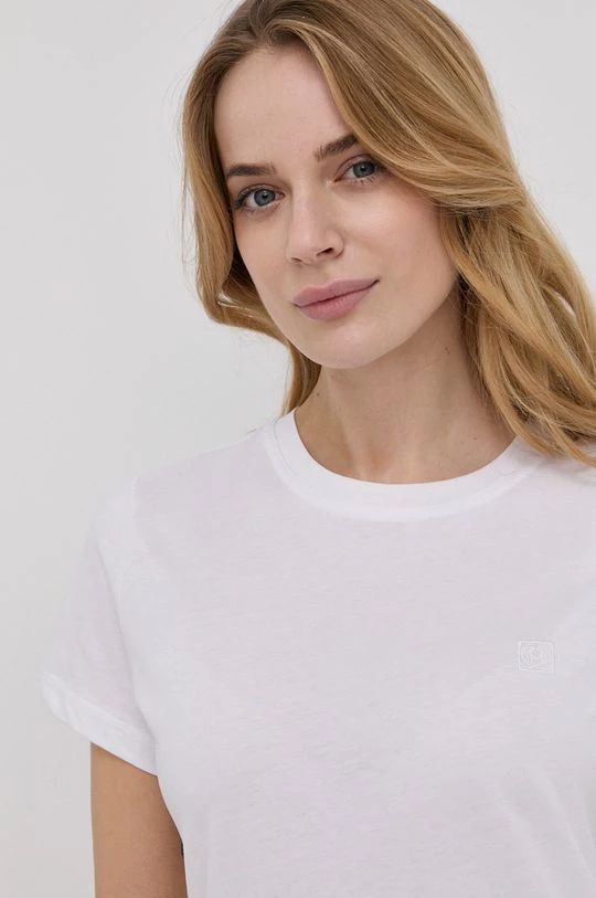 Γυναικεία Κοντομάνικο Βαμβακερό μπλουζάκι Marella άσπρο 1 Γυναικεία Κοντομάνικο Βαμβακερό μπλουζάκι Marella άσπρο