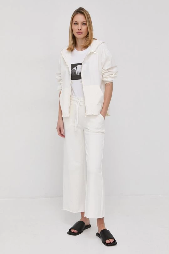 Γυναικεία Παντελόνια φόρμας Βαμβακερό παντελόνι Marella χρώμα: άσπρο 2 Γυναικεία Παντελόνια φόρμας Βαμβακερό παντελόνι Marella χρώμα: άσπρο - Image 2