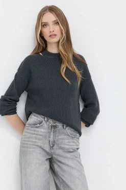 Γυναικεία Χωρίς φερμουάρ Μάλλινο πουλόβερ Marella χρώμα: γκρι