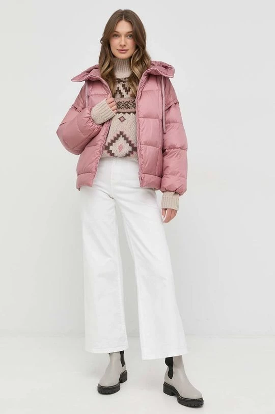 Γυναικεία Κοντά μπουφάν Μπουφάν με επένδυση από πούπουλα Marella ροζ, 2 Γυναικεία Κοντά μπουφάν Μπουφάν με επένδυση από πούπουλα Marella ροζ, - Image 2