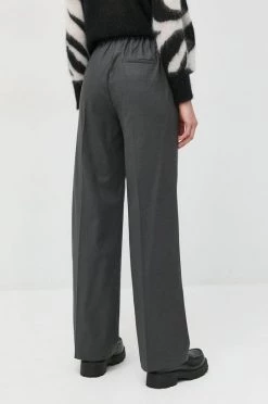 Γυναικεία Υφασμάτινα Παντελόνι από μείγμα μαλλιού Marella γκρι, -Φτηνός Marella Κατάστημα unnamed file 428