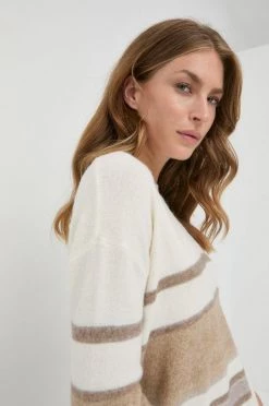 Γυναικεία Χωρίς φερμουάρ Πουλόβερ με προσθήκη μαλλιού Marella χρώμα: μπεζ, -Φτηνός Marella Κατάστημα unnamed file 448