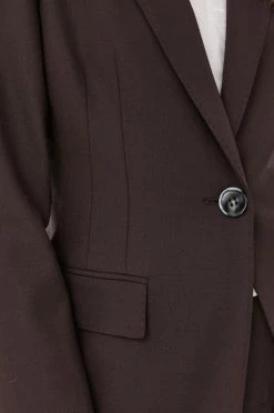 Γυναικεία Σακάκια Μπλέιζερ με μίγμα μαλλιού Marella καφέ, -Φτηνός Marella Κατάστημα unnamed file 459