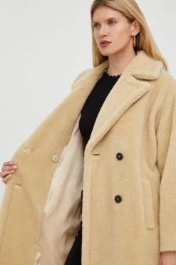 Γυναικεία Παλτά Παλτό από μείγμα μαλλιού Marella μπεζ, -Φτηνός Marella Κατάστημα unnamed file 522