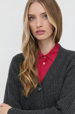 Γυναικεία Με φερμουάρ Πλεκτή ζακέτα Marella χρώμα: γκρι -Φτηνός Marella Κατάστημα unnamed file 602