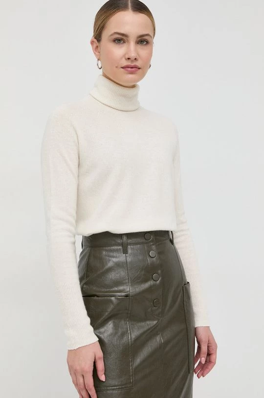 Γυναικεία Χωρίς φερμουάρ Μάλλινο πουλόβερ Marella χρώμα: μπεζ, 4 Γυναικεία Χωρίς φερμουάρ Μάλλινο πουλόβερ Marella χρώμα: μπεζ, - Image 4