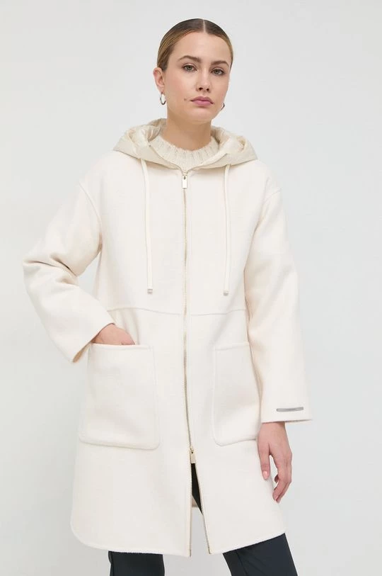 Γυναικεία Παλτά Μάλλινο παλτό Marella μπεζ, 1 Γυναικεία Παλτά Μάλλινο παλτό Marella μπεζ,