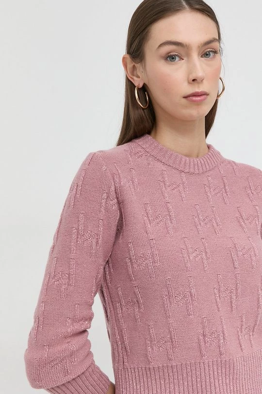 Γυναικεία Χωρίς φερμουάρ Μάλλινο πουλόβερ Marella χρώμα: ροζ, 5 Γυναικεία Χωρίς φερμουάρ Μάλλινο πουλόβερ Marella χρώμα: ροζ, - Image 5