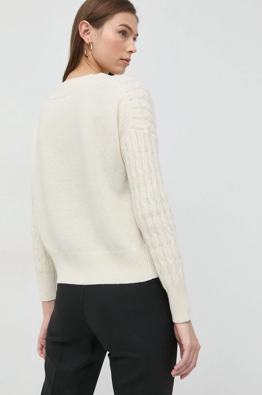 Γυναικεία Χωρίς φερμουάρ Μάλλινο πουλόβερ Marella χρώμα: μπεζ, 3 Γυναικεία Χωρίς φερμουάρ Μάλλινο πουλόβερ Marella χρώμα: μπεζ, - Image 3