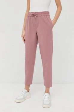 Γυναικεία Υφασμάτινα Παντελόνι Marella ροζ,