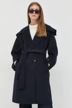 Γυναικεία Παλτά Μάλλινο παλτό Marella ναυτικό μπλε, -Φτηνός Marella Κατάστημα unnamed file 852