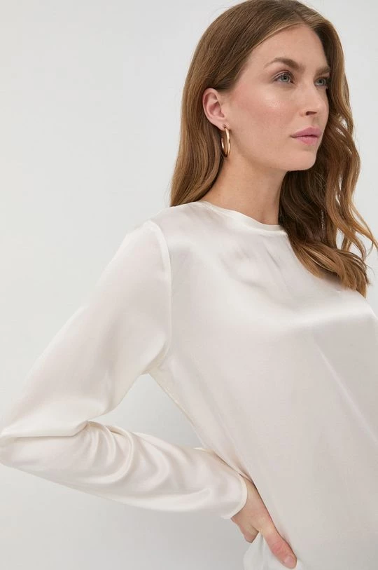 Γυναικεία Μπλούζες Μπλούζα με μείγμα μεταξιού Marella μπεζ 4 Γυναικεία Μπλούζες Μπλούζα με μείγμα μεταξιού Marella μπεζ - Image 4