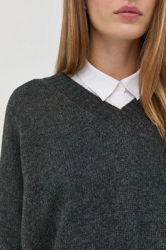 Γυναικεία Χωρίς φερμουάρ Μάλλινο πουλόβερ Marella χρώμα: γκρι, 5 Γυναικεία Χωρίς φερμουάρ Μάλλινο πουλόβερ Marella χρώμα: γκρι, - Image 5