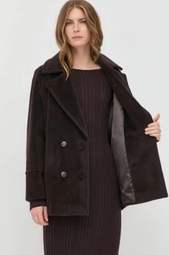 Γυναικεία Παλτά Μάλλινο παλτό Marella καφέ, -Φτηνός Marella Κατάστημα unnamed file 891