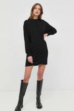 Γυναικεία Φορέματα Μάλλινο φόρεμα Marella μαύρο, -Φτηνός Marella Κατάστημα unnamed file 9